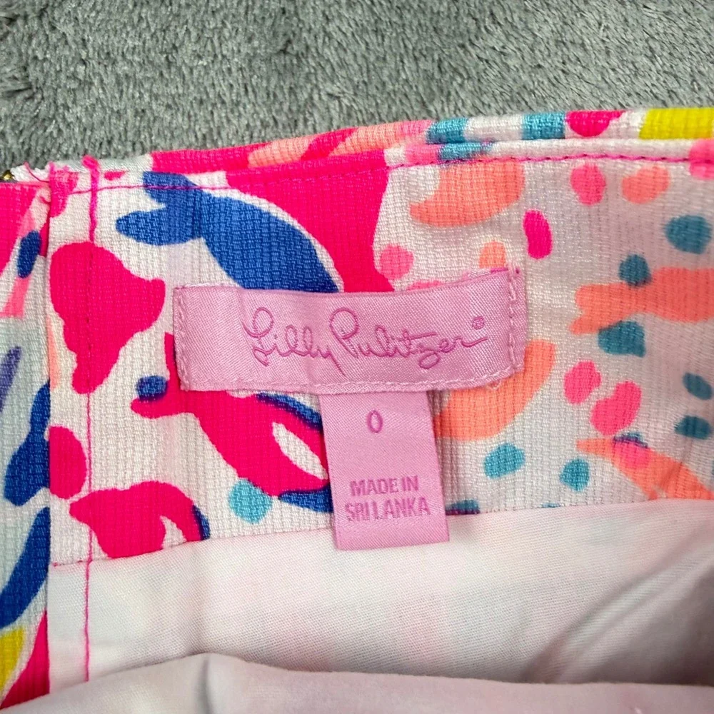 Lilly Pulitzer Size 0 Marigold Skort in Dragon Fruit Sunken‎ Treasure - Picture 3 of 7